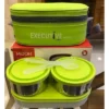 Lunch Box 2 Steel & 1 Microwave Safe Plastik Box - Image 3