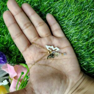 Fantasy Colorful Acrylic Butterfly Pendant Necklace  For womens